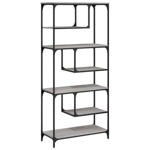 Libreria Grigio Sonoma 81x36x176 cm in Legno Multistratocod mxl 107534