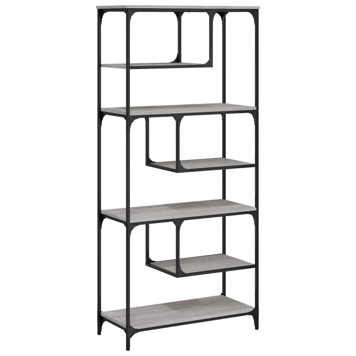 Libreria Grigio Sonoma 81x36x176 cm in Legno Multistratocod mxl 107534