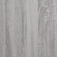 Mensola a Parete con Asta Grigio Sonoma 40x25x30 cm 836286