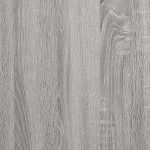 Mensole Parete 2pz Grigio Sonoma 80x15x15,5cm Legno Multistrato 836331