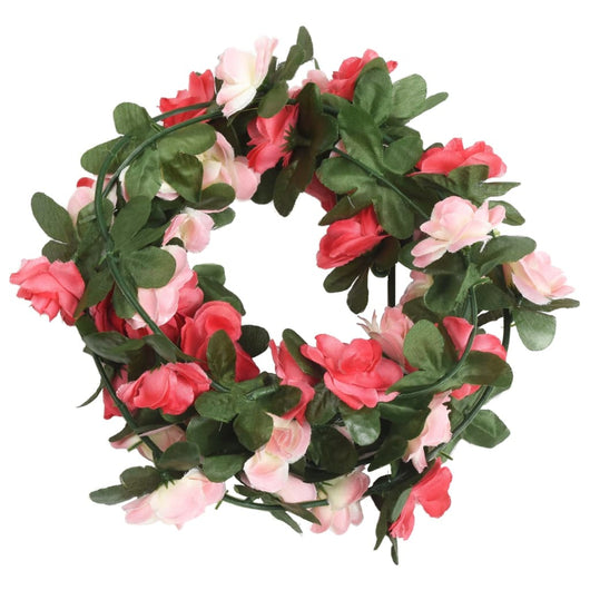 Ghirlande Fiori Artificiali 6 pz Rosa Primaverile 250cm 359038