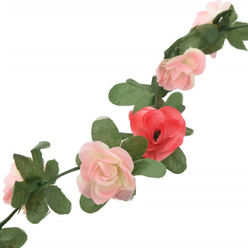 Ghirlande Fiori Artificiali 6 pz Rosa Primaverile 250cm 359038