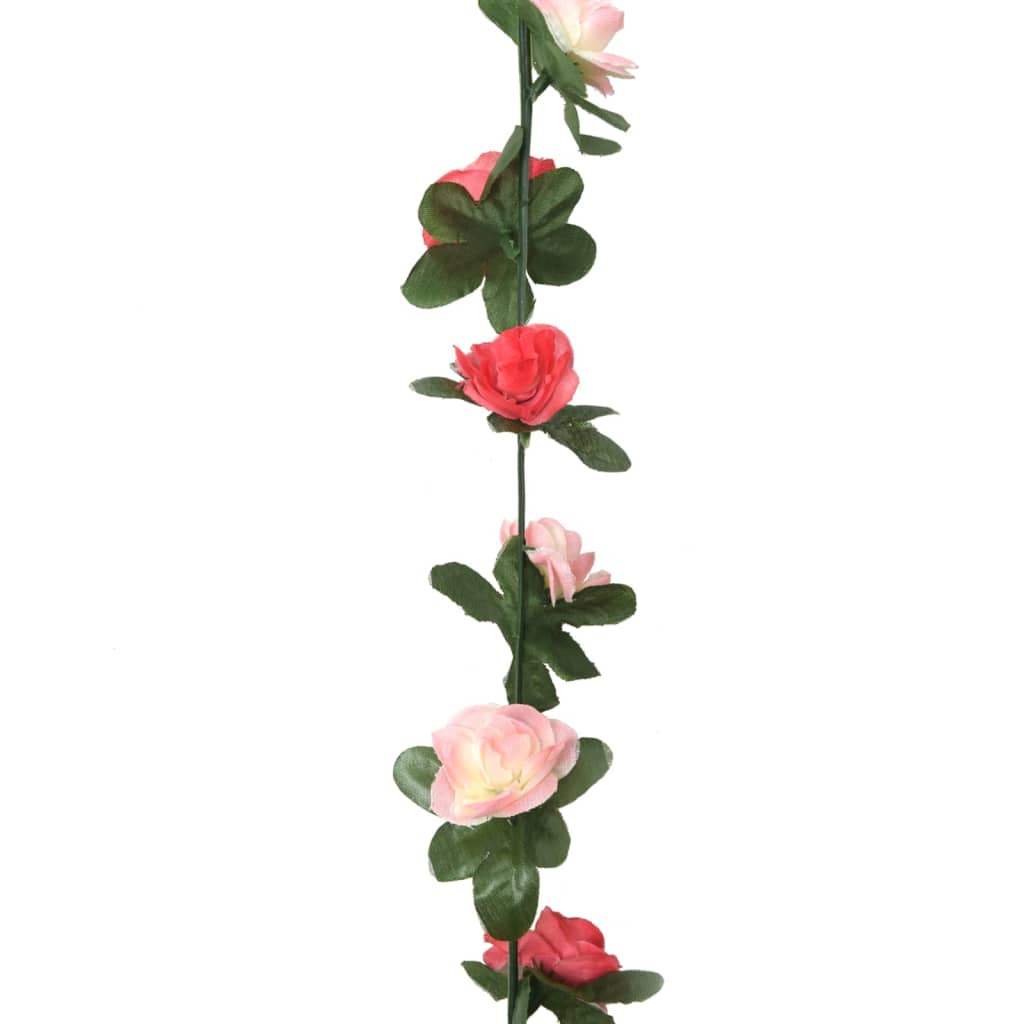 Ghirlande Fiori Artificiali 6 pz Rosa Primaverile 250cm 359038