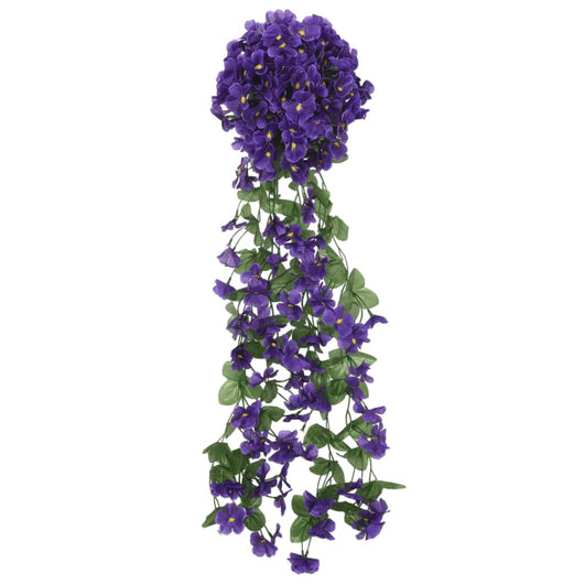 Ghirlande Fiori Artificiali 3 pz Viola Scuro 85cmcod mxl 106723