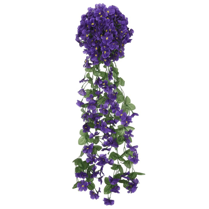 Ghirlande Fiori Artificiali 3 pz Viola Scuro 85cm 359049