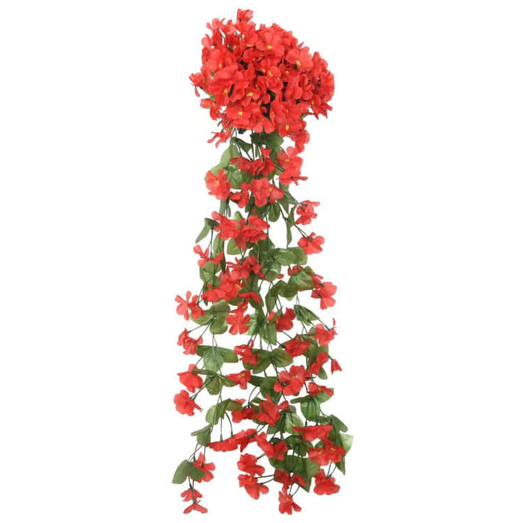 Ghirlande Fiori Artificiali 3 pz Rosso 85cmcod mxl 130712