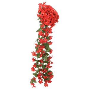 Ghirlande Fiori Artificiali 3 pz Rosso 85cmcod mxl 130712