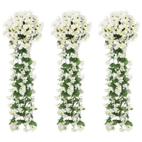 Ghirlande Fiori Artificiali 3 pz Bianco 85cm 359054