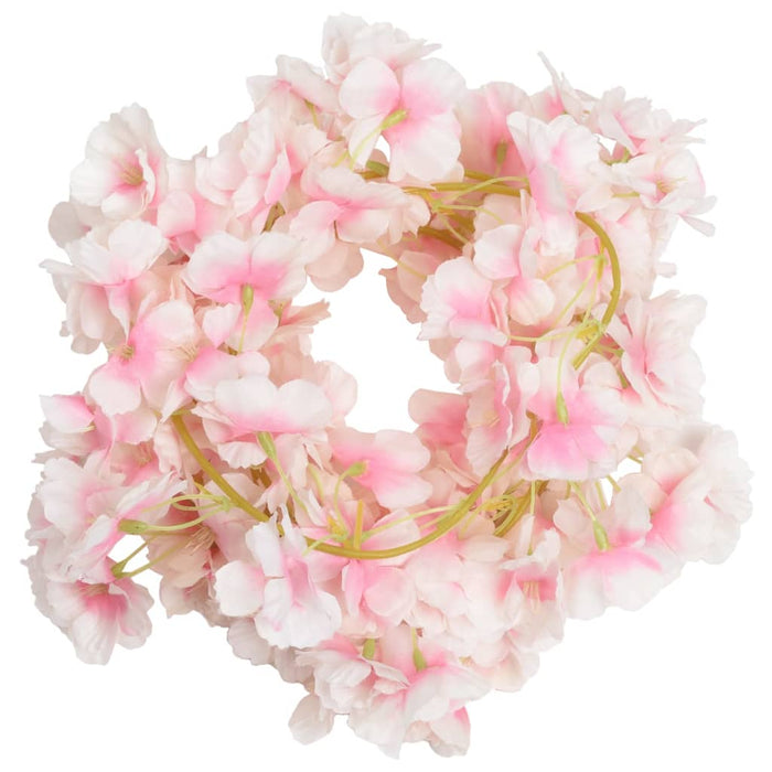 Ghirlande Fiori Artificiali 6 pz Rosa Chiaro 180cm 359057