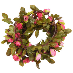 Ghirlande Fiori Artificiali 6 pz Rosato 215cm 359061