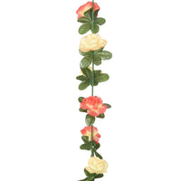 Ghirlande Fiori Artificiali 6 pz Rosato e Champagne 240cm 359064