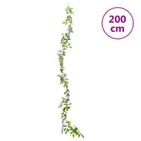 Ghirlande Fiori Artificiali 6 pz Viola 200cm 359072