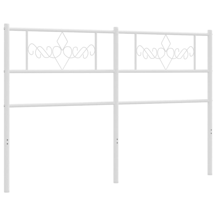 Testiera in Metallo Bianco 140 cm 355349