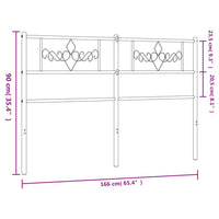 Testiera in Metallo Bianco 160 cm 355351