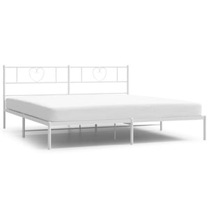 Giroletto con Testiera Metallo Bianco 193x203 cmcod mxl 101278