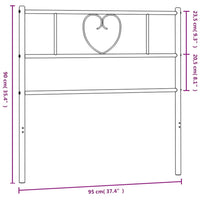 Testiera in Metallo Bianco 90 cm 355540