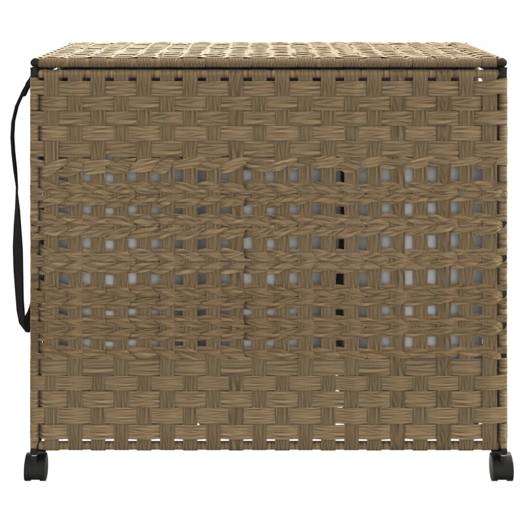 Cesto Portabiancheria con Ruote 66x35x60 cm Rattan 372044