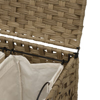 Cesto Portabiancheria con Ruote 66x35x60 cm Rattan 372044