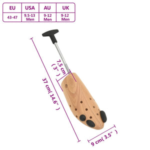 Allarga Scarpe EU 43-47 in Legno Massello di Faggio 155260
