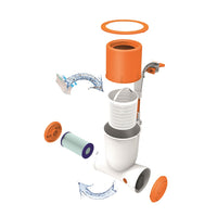 Bestway Pompa con Filtro per Piscina Flowclear Skimatic 2574 L/h 58462 3202432