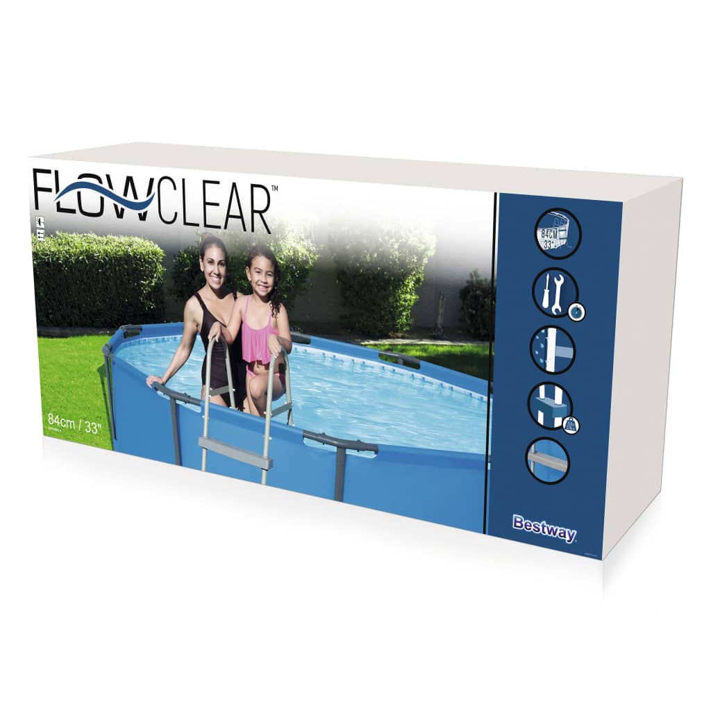 Bestway Scaletta di Sicurezza per Piscine a 4 Gradini Flowclear 122 cm 3202436