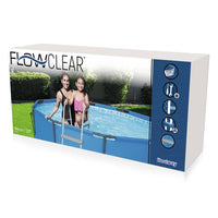 Bestway Scaletta di Sicurezza per Piscine a 4 Gradini Flowclear 122 cm 3202436