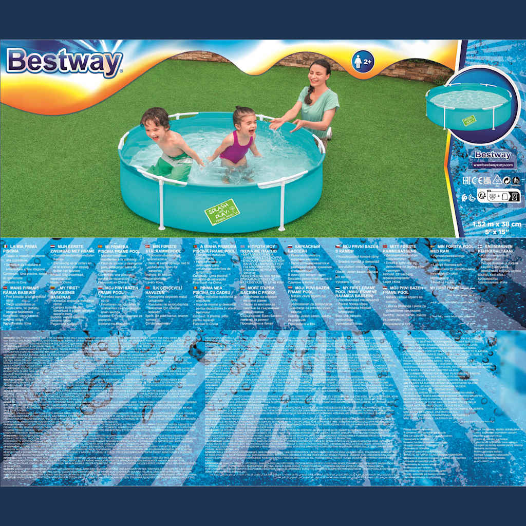 Bestway Piscina My First Frame Pool 152 cm 3202464