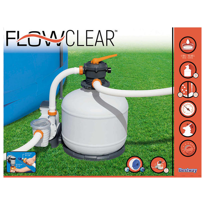 Bestway Pompa con Filtro a Sabbia Flowclear 11355 L/h 3202465