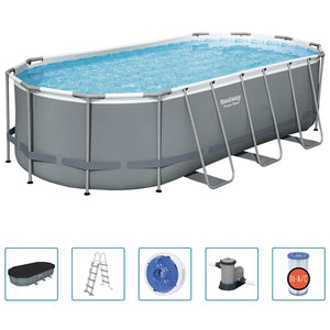 Bestway Piscina Fuori Terra Ovale Power Steel 549x274x122 cm 3202534