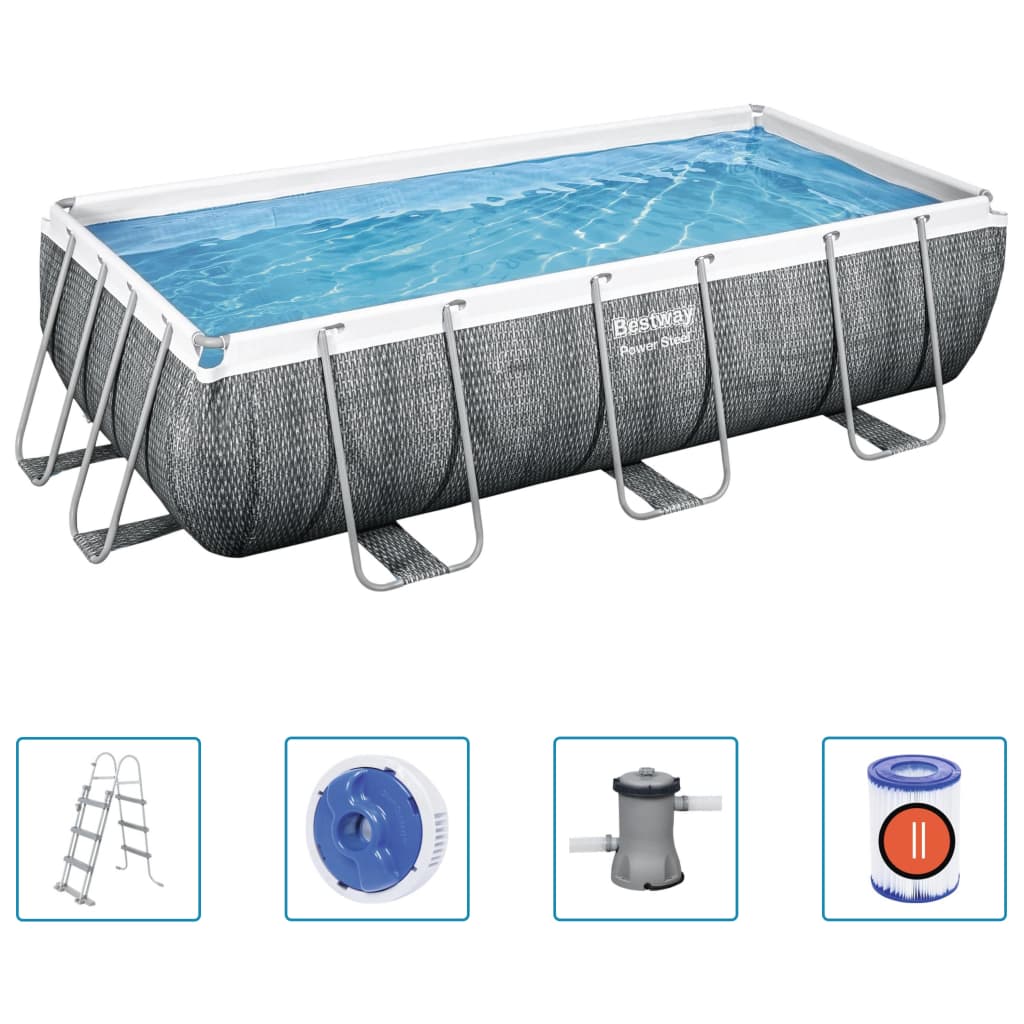 Bestway Set Piscina Power Steel 404x201x100 cmcod mxl 93897