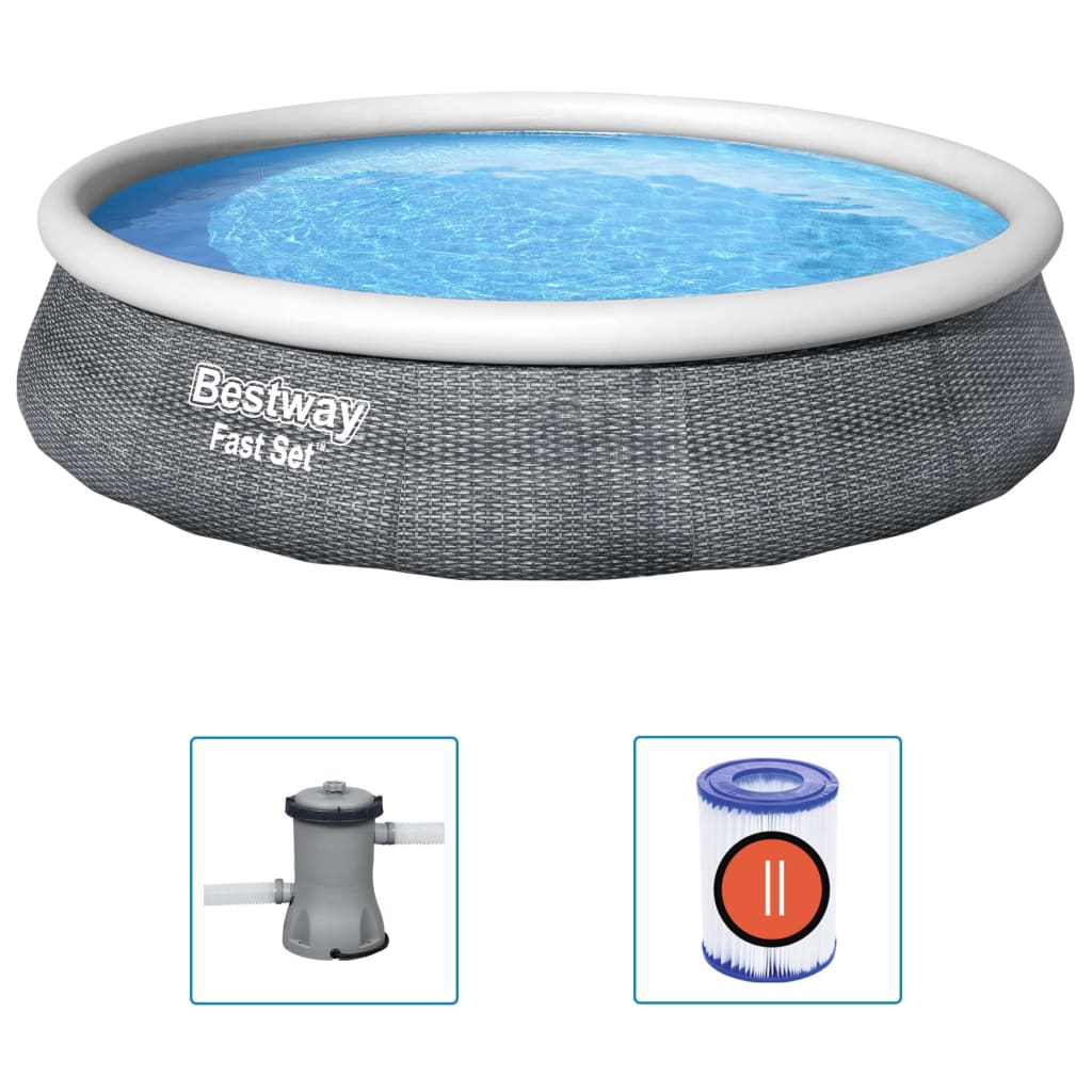 Bestway Set Piscina Gonfiabile con Pompa Fast Set 196x84 cmcod mxl 93896