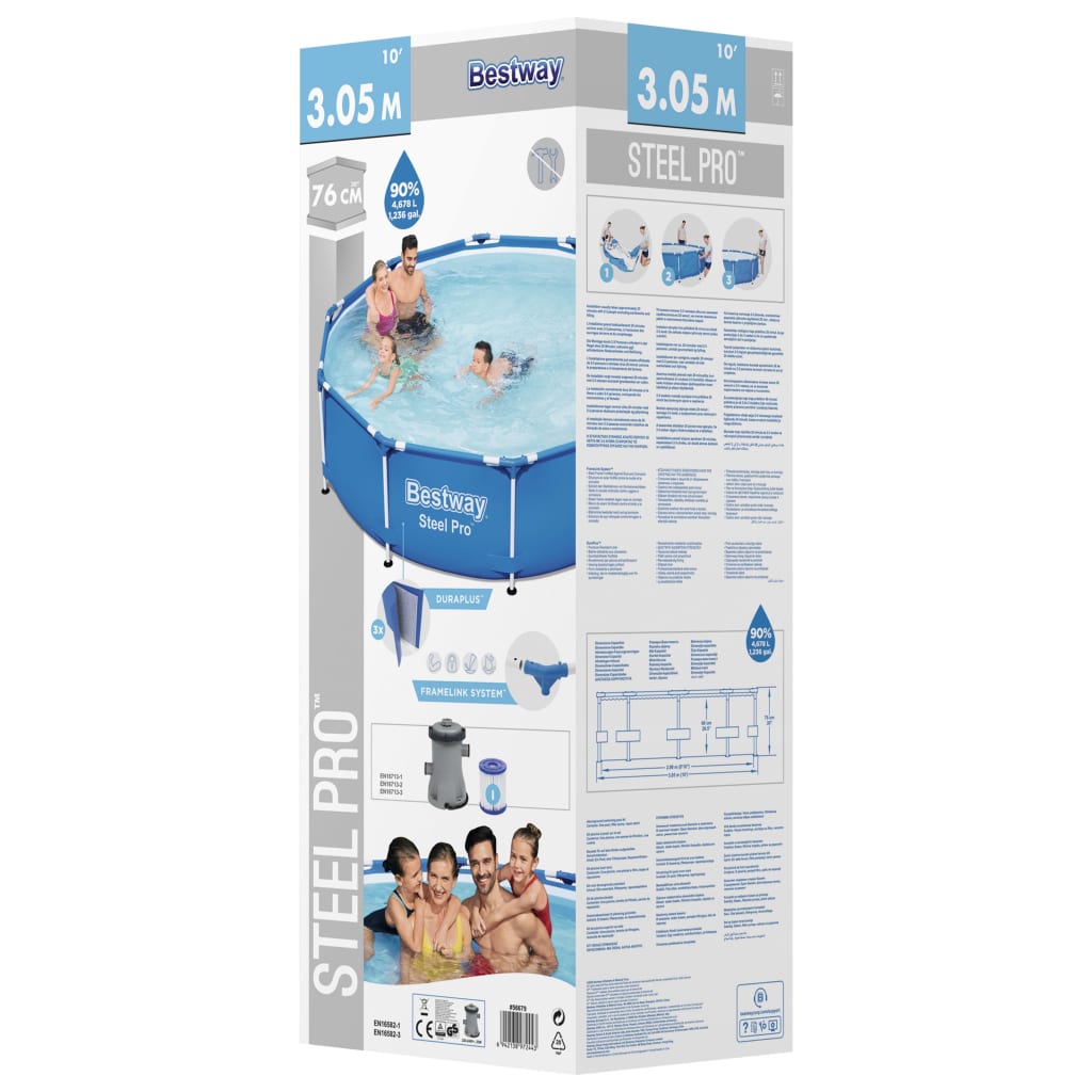 Bestway Piscina Steel Pro 305x76 cm 3202556