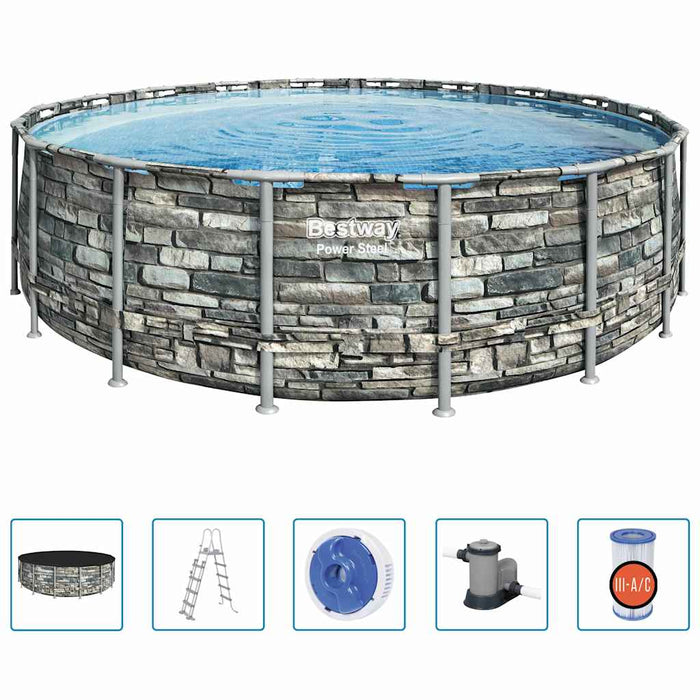 Bestway Piscina Power Steel 549x132 cm 3202561