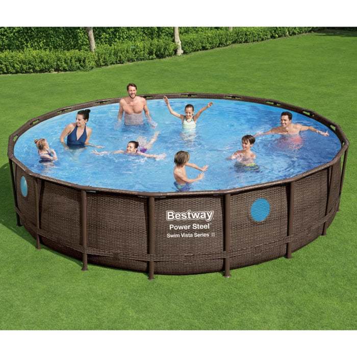 Bestway Set Piscina Power Steel 488x122 cm 3202569