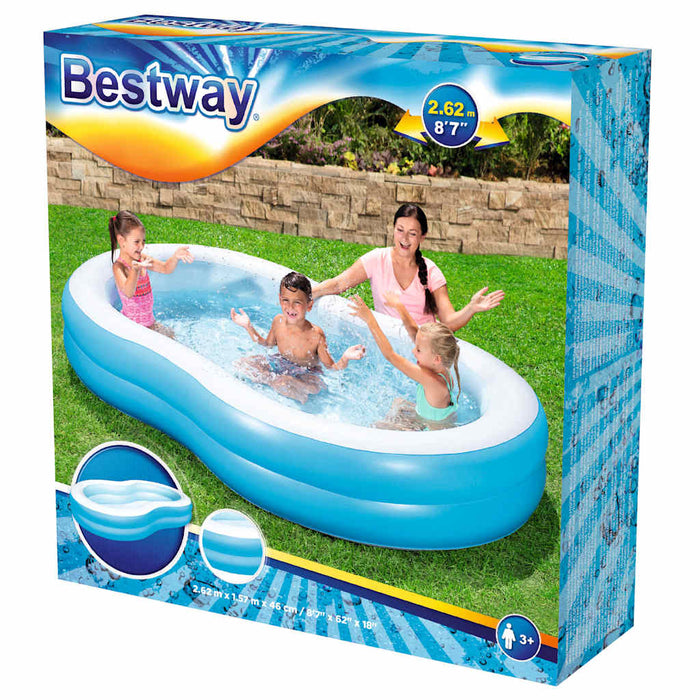 Bestway Piscina Famiglie Grande Laguna 262x157x46 cm 3202609