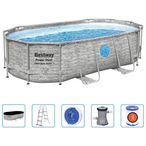 Bestway Set Piscina Power Steel 427x250x100 cm 3202671