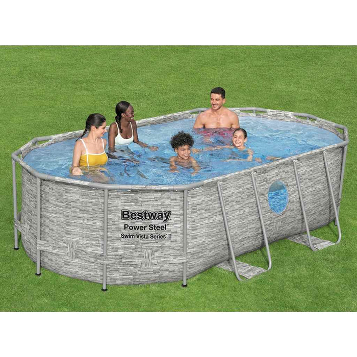 Bestway Set Piscina Power Steel 427x250x100 cm 3202671