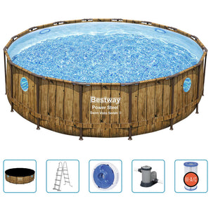 Bestway Set Piscina Power Steel 488x122 cm 3202675