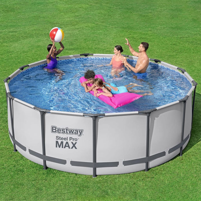 Bestway Set Piscina Rotonda Steel Pro MAX 396x122 cmcod mxl 117478