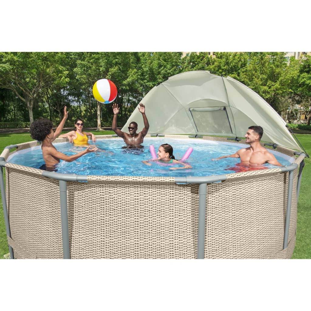 Bestway Tettoia per Piscina Fuori Terra Bianco