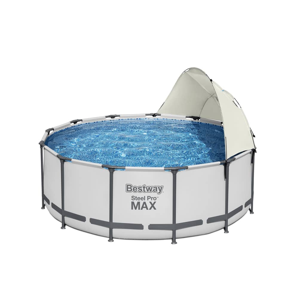 Bestway Tettoia per Piscina Fuori Terra Bianco