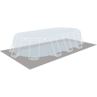 INTEX Set Piscina Ovale Prism Frame 610x305x122 cm 3202763