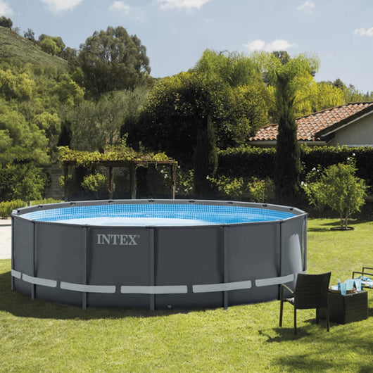 INTEX Set Piscina Rotonda con Telaio Ultra XTR 488x122 cm 3202764