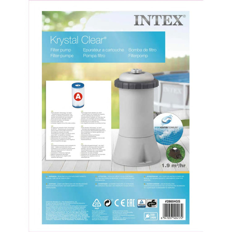 INTEX Pompa con Filtro a Cartuccia 2271 L/h 28604GS 3202766