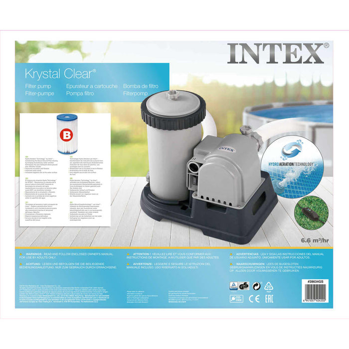 INTEX Pompa con Filtro a Cartuccia 9463 L/h 28634GS 3202769