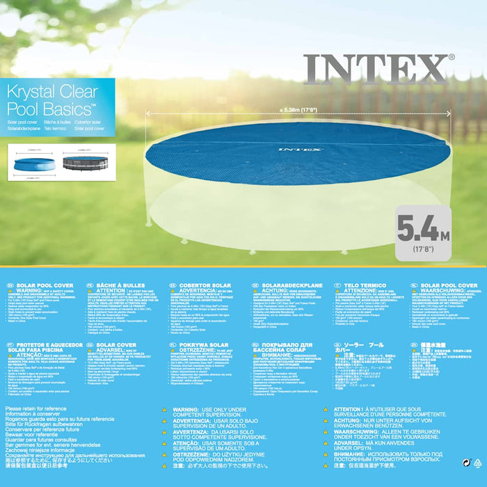 INTEX Copertura Solare per Piscina Rotonda 549 cm 3202786