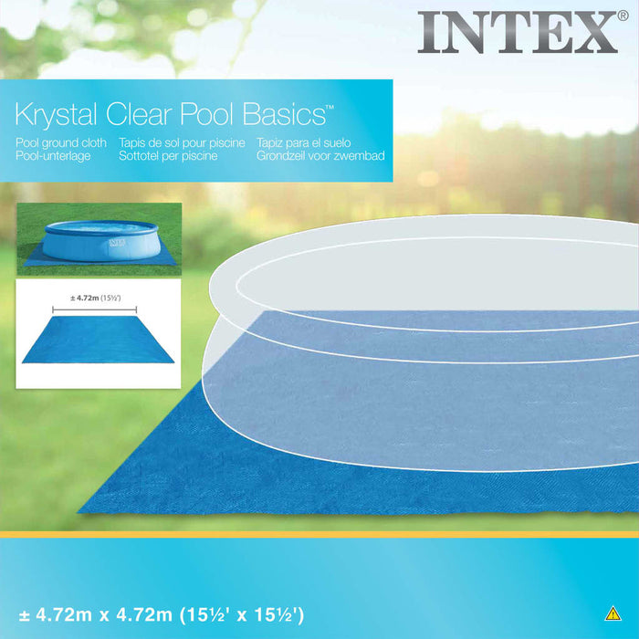 INTEX Telo per Fondo Piscina Quadrato 472x472 cm 28048 3202788