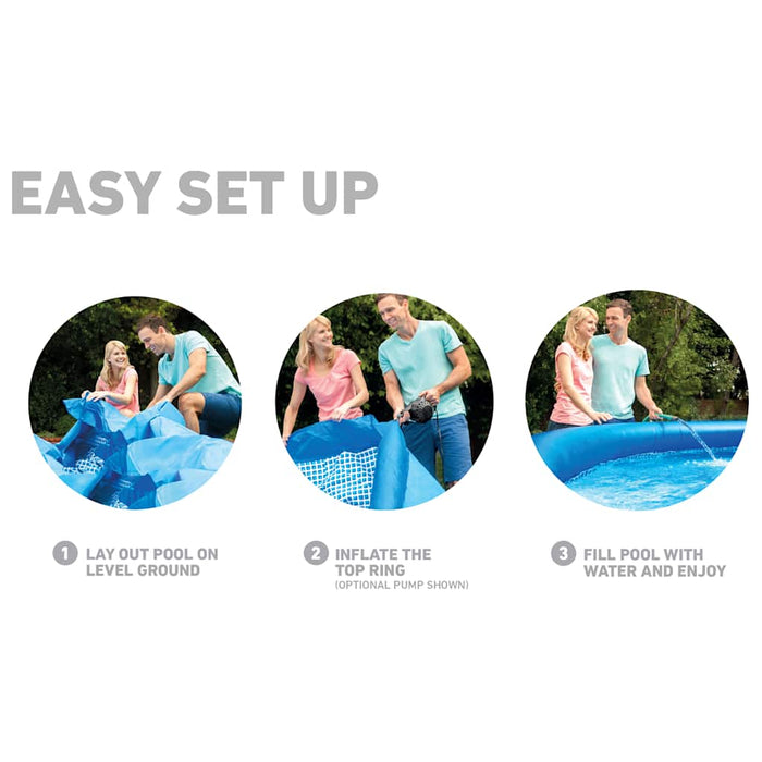 INTEX Piscina Easy Set con Sistema di Filtri 457x84 cm