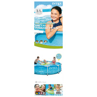 INTEX Telaio Piscina in Metallo Beachside 305x76 cm