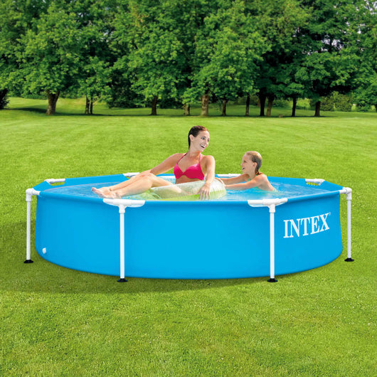 INTEX Piscina con Telaio in Metallo Metal Frame 244x51 cm